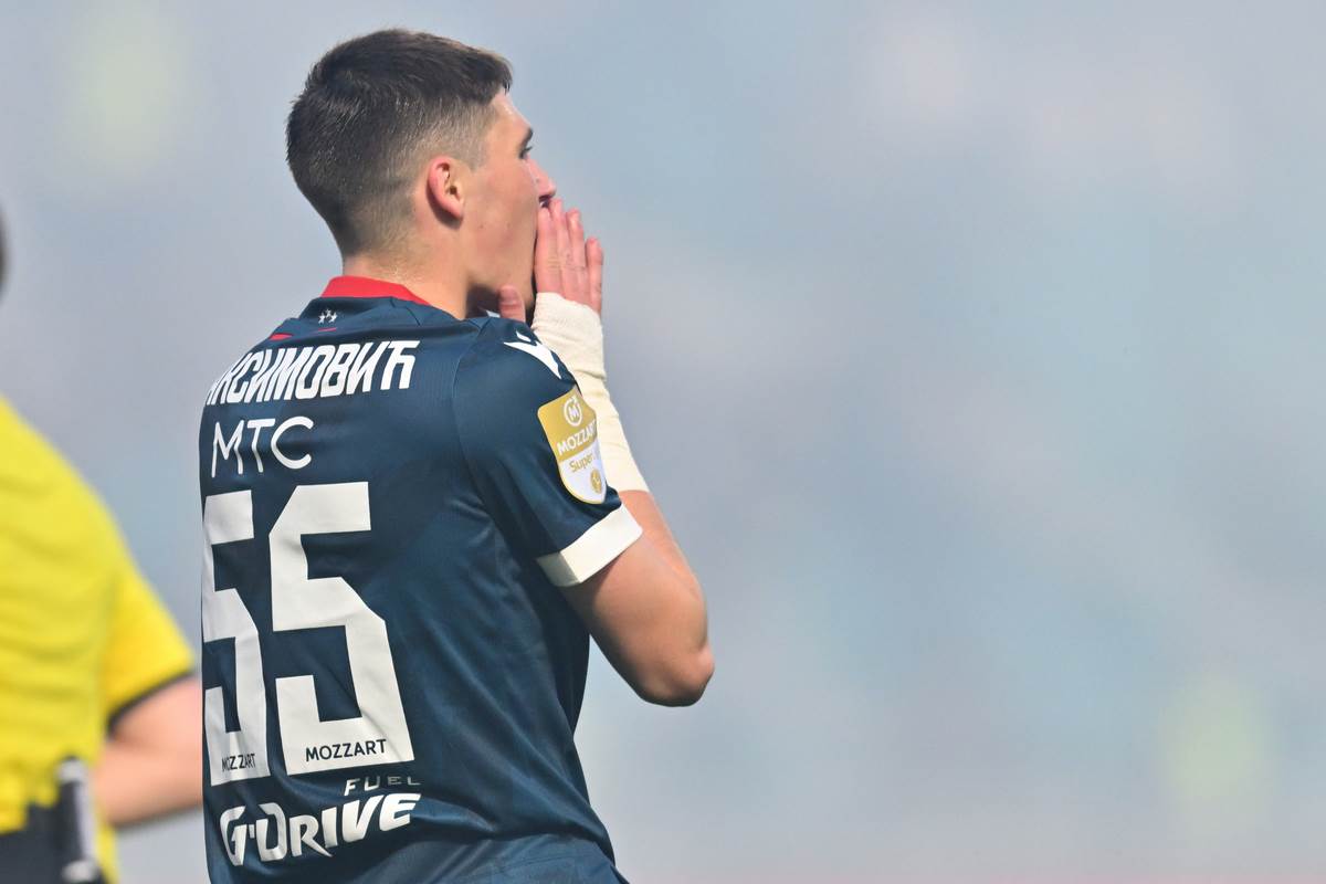 Fudbaler Crvene zvezde Andrija Maksimović.