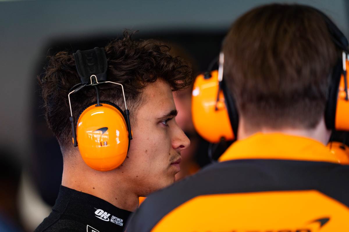 Lando Noris na treningu u Španiji