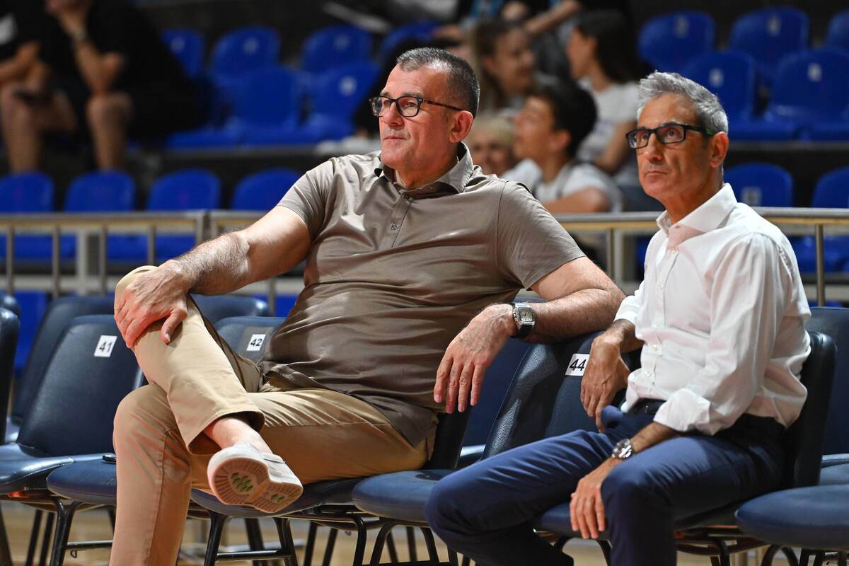 Željko Obradović na meču Partizan FMP