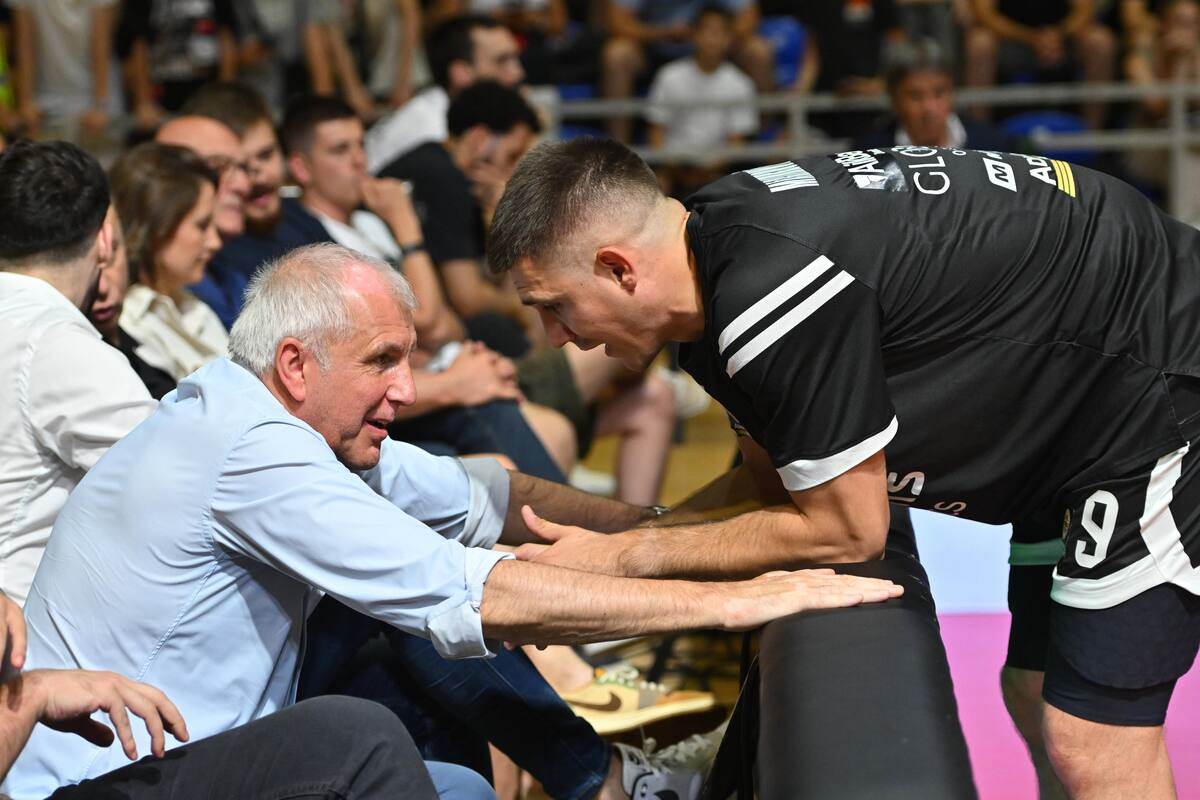 Željko Obradović na meču Partizan FMP