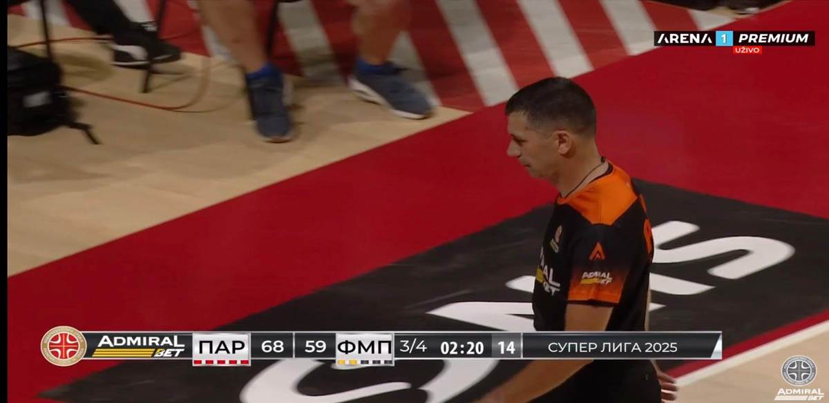 Prekinut meč Partizan FMP