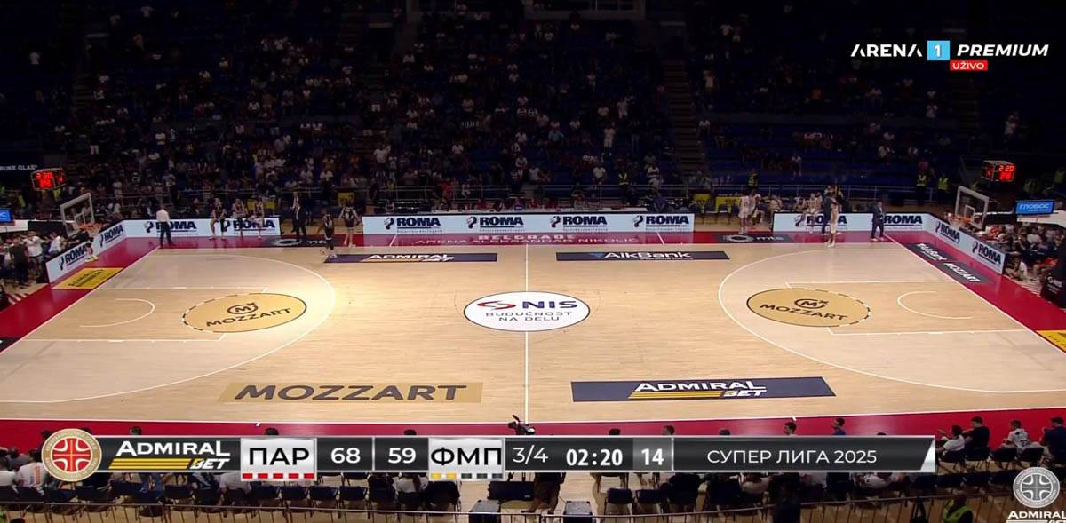 Prekinut meč Partizan FMP