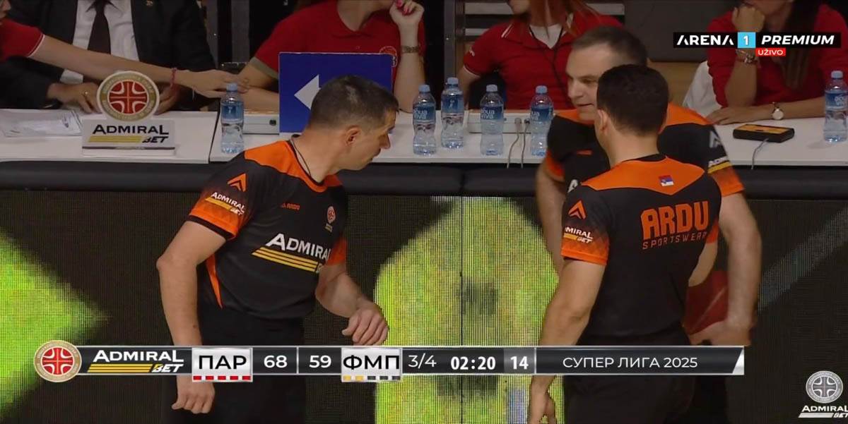 Prekinut meč Partizan FMP