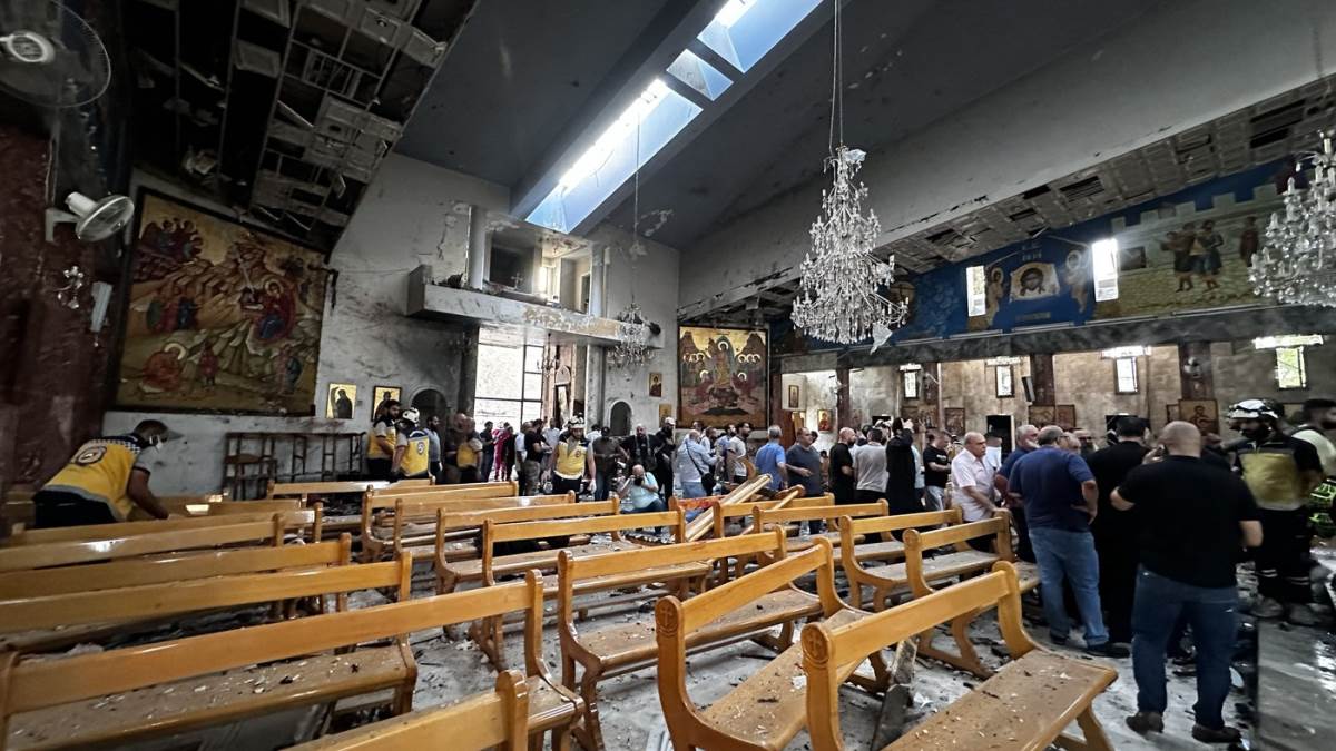 Bombaš samoubica, crkva, Damask, Sirija