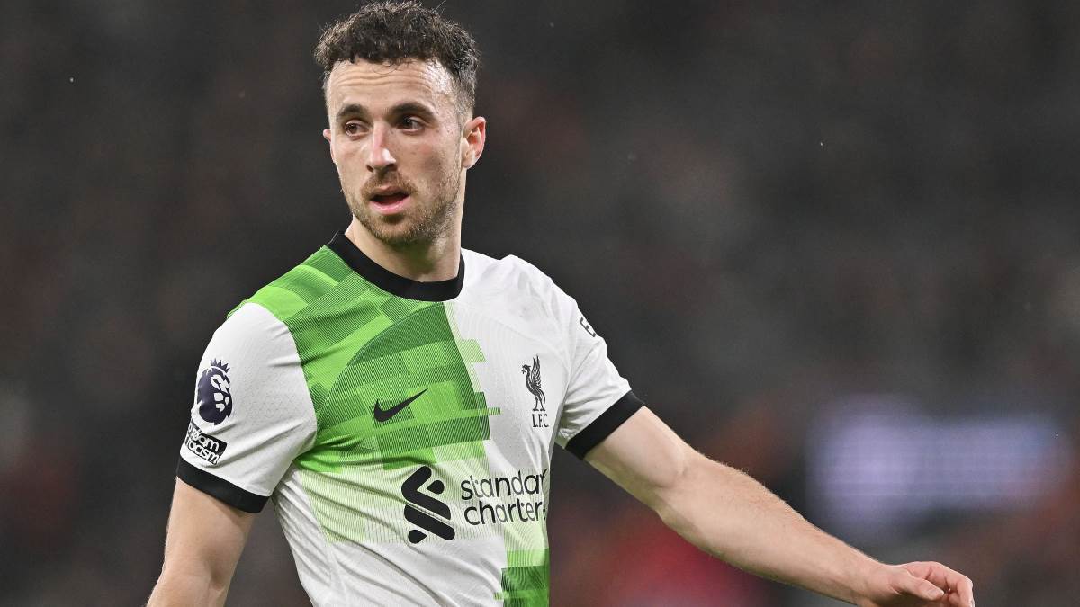 Dijogo Žota na utakmici Liverpul Bornmut