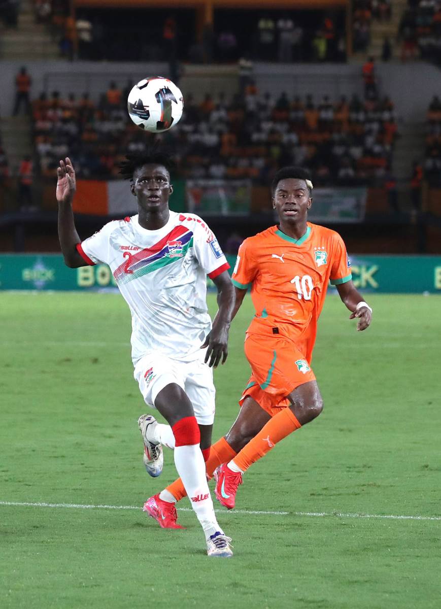 Mahmudu Bajo na utakmici reprezentacije Gambije