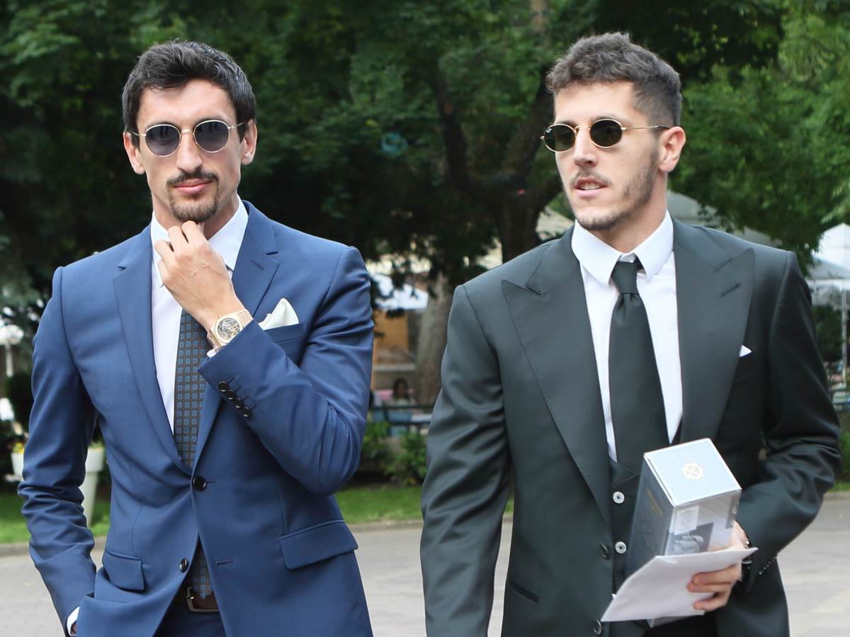 Nekadašnji fudbaleri Partizana Stefan Savić i Stevan Jovetić.