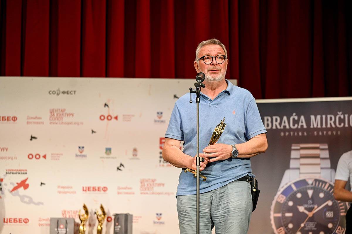 Filmski festival u Sopotu_dodela nagrada_(Dimče Stojanovski, jedan od koproducenata filma SVEMU DOĐE KRAJ)_foto Belkisa Abdulović 08 copy.jpg