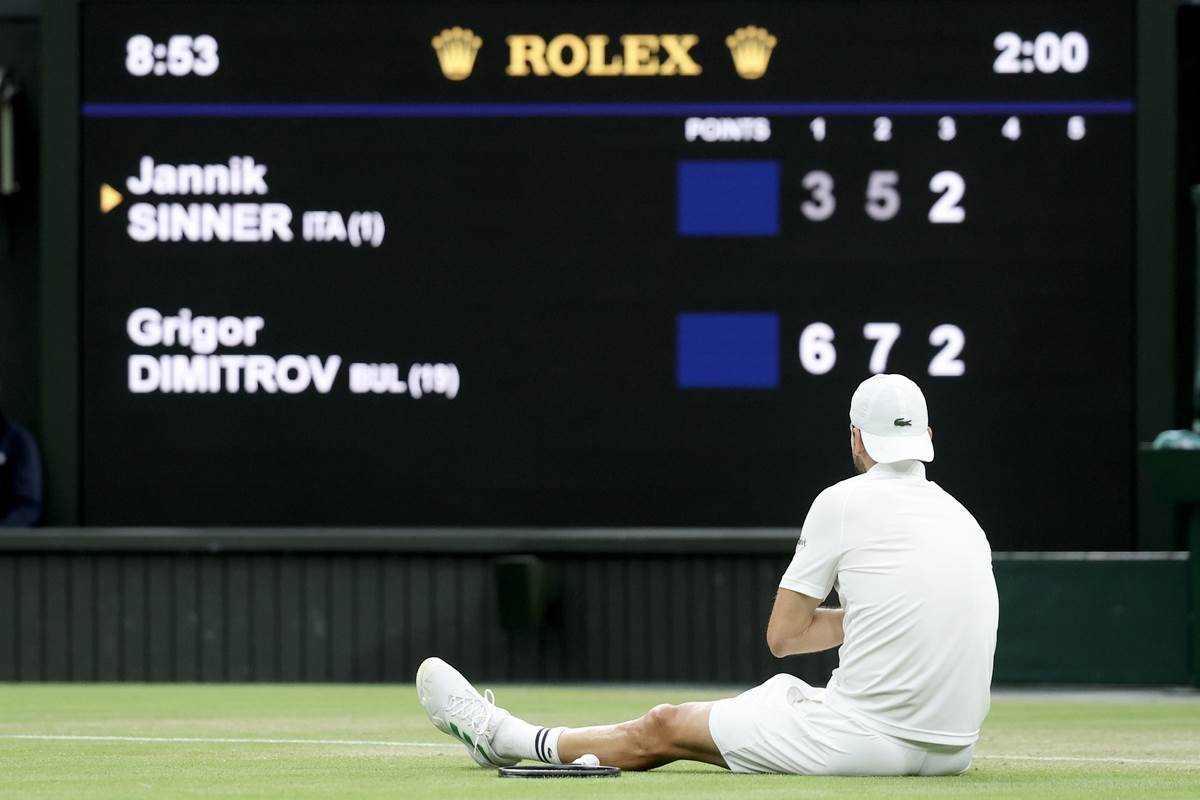 Grigor Dimitrov morao da preda protiv Sinera na Vimbldonu
