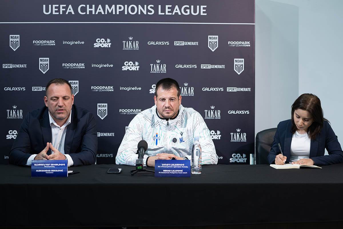 Nenad Lalatović u opremi Budućnosti.