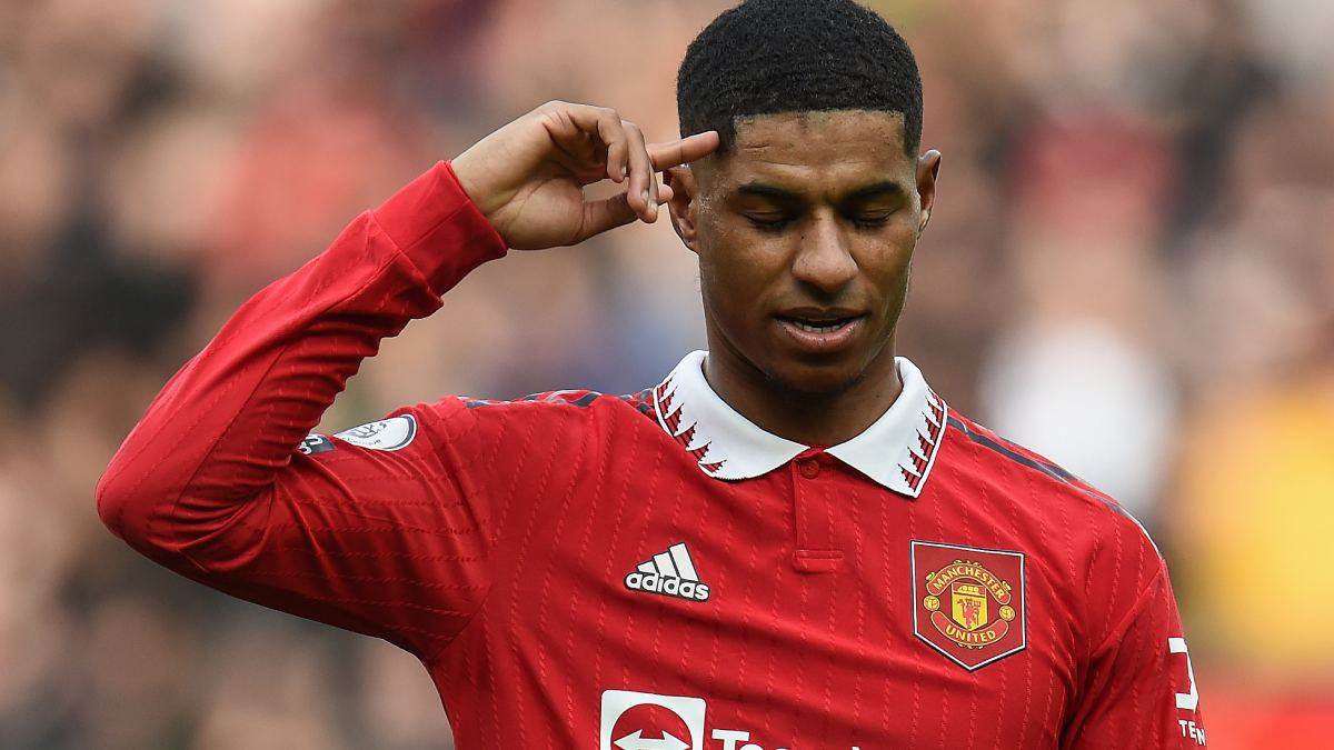 Markus Rašford slavi gol u Mančester junajtedu