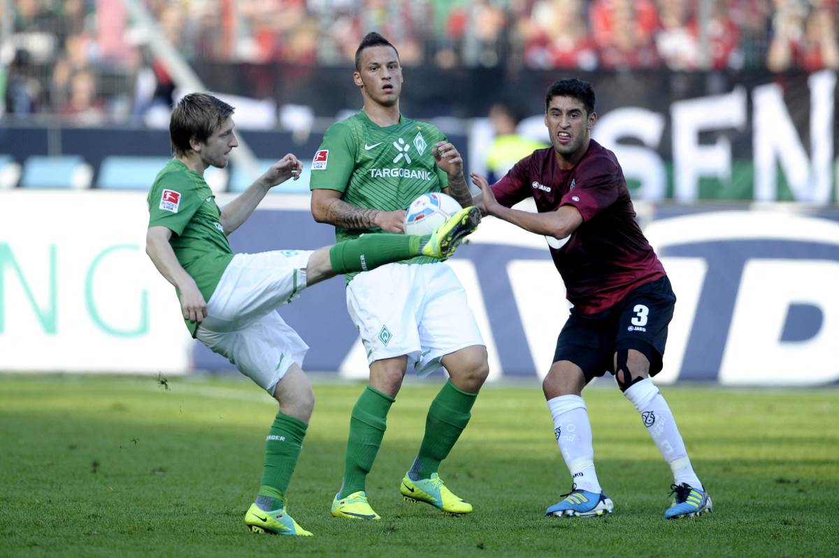 Marko Marin i Marko Arnautović u dresu Verdera iz Bremena.