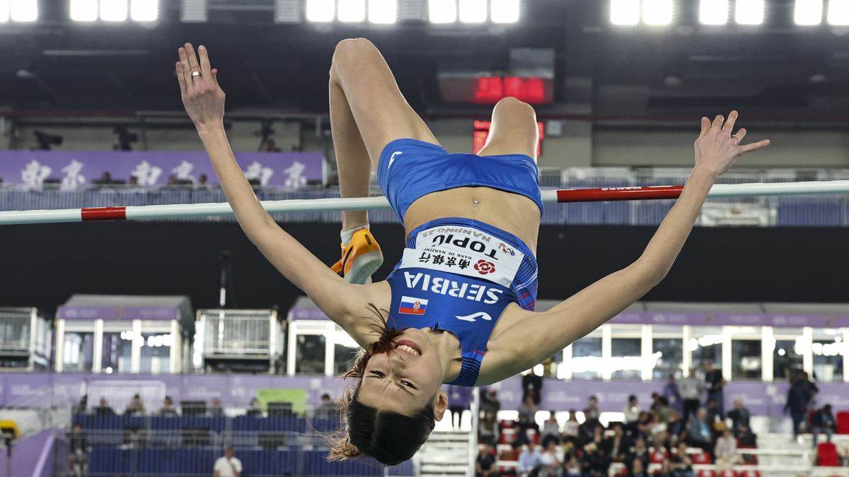 Angelina Topić na takmičenju u Kini 2025 godine