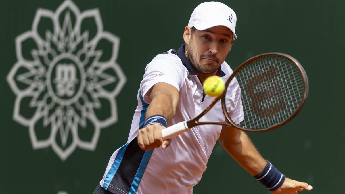 Dušan Lajović na meču protiv Firnlija u Ženevi