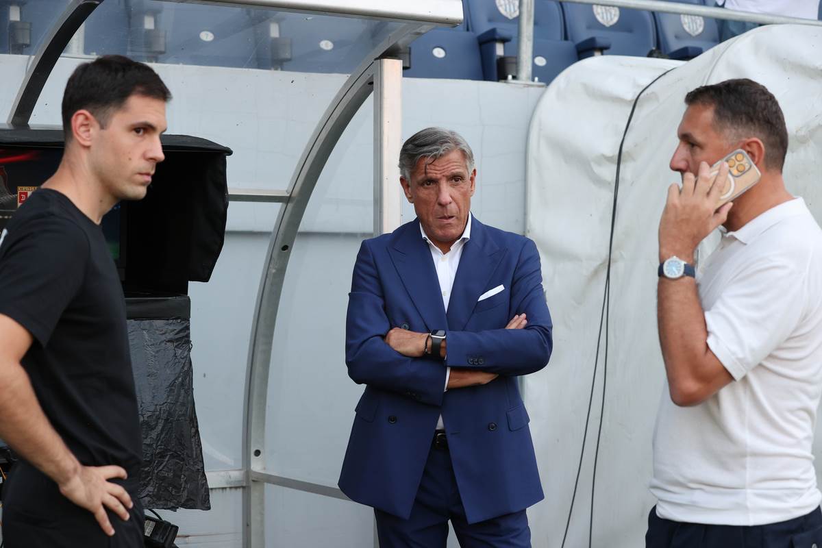 Domeniko Mesina i Branko Radujko na utakmici TSC Radnički