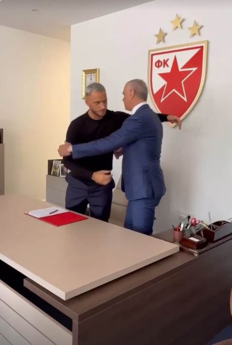 Marko Arnautović se zagrlio sa Zvezdnom Terzićem