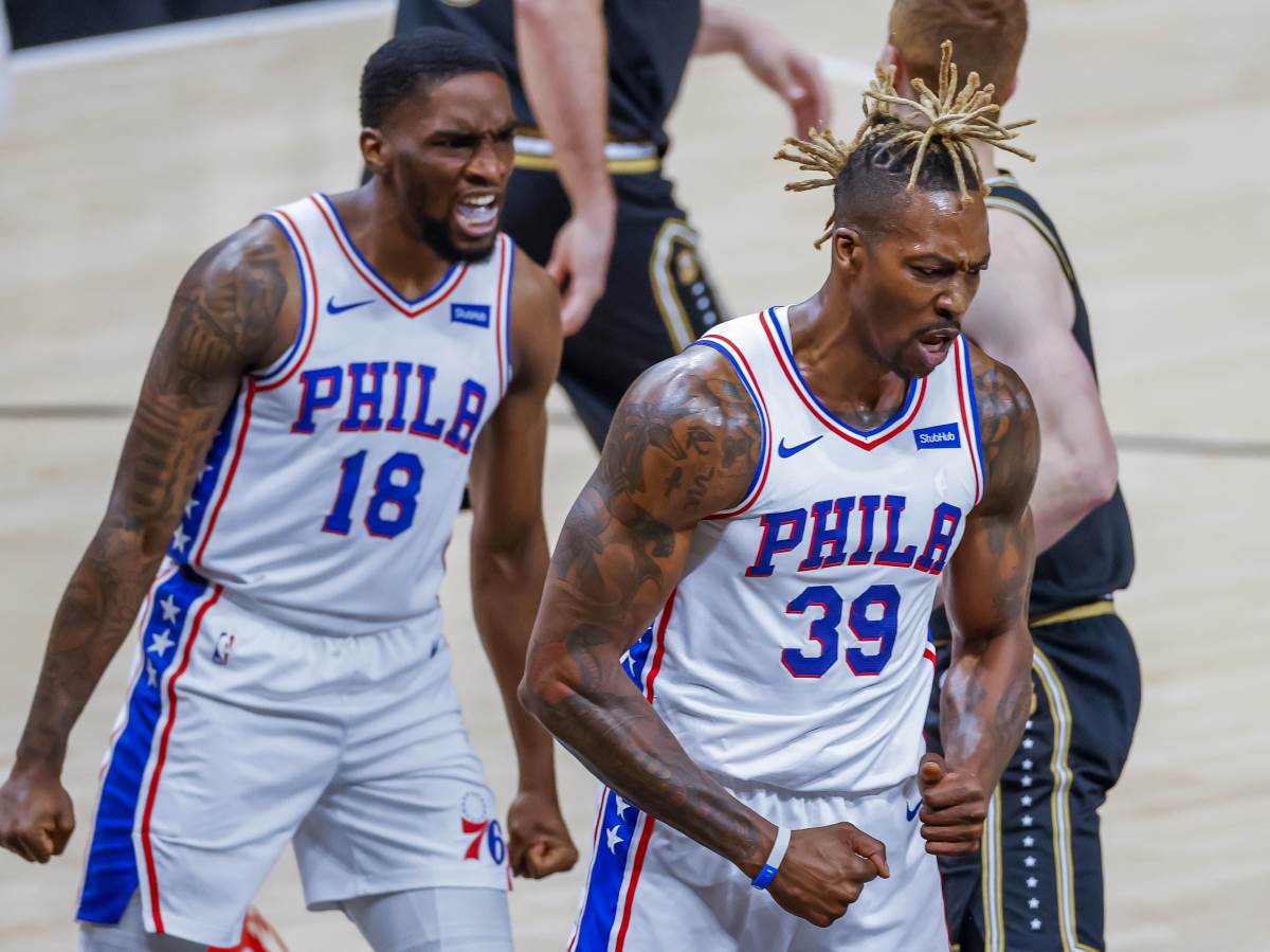 Šejk Milton i Dvajt Hauard u dresu Filadelfije