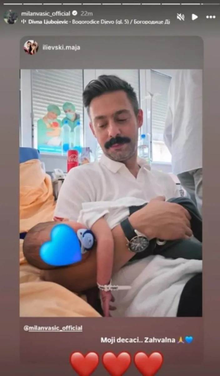 Milan Vasić sa sinom