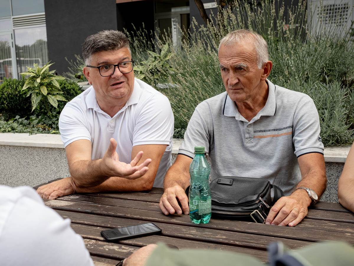 Đuro Bogdanović Dragan Opačić bivši fudbaleri FK Banija