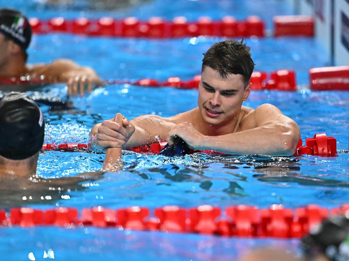 Andrej Barna na Svetskom prvenstvu u Singapuru, nakon što je prvi stigao na cilj
