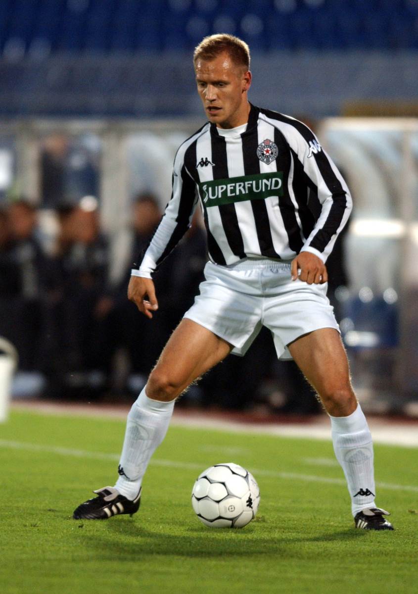 Tomas Žonsa u Ligi šampiona na utakmici Partizana