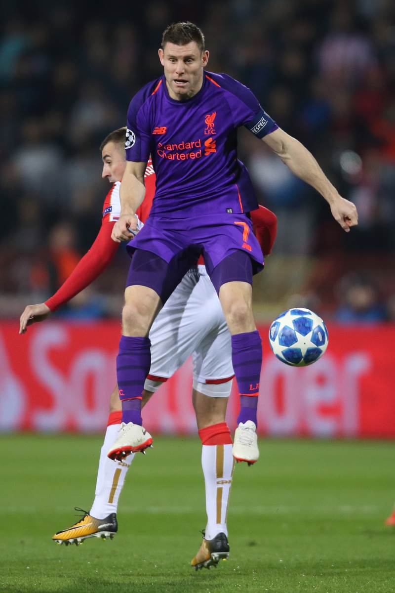 Džejms Milner i Nenad Krstičić na Crvena zvezda Liverpul