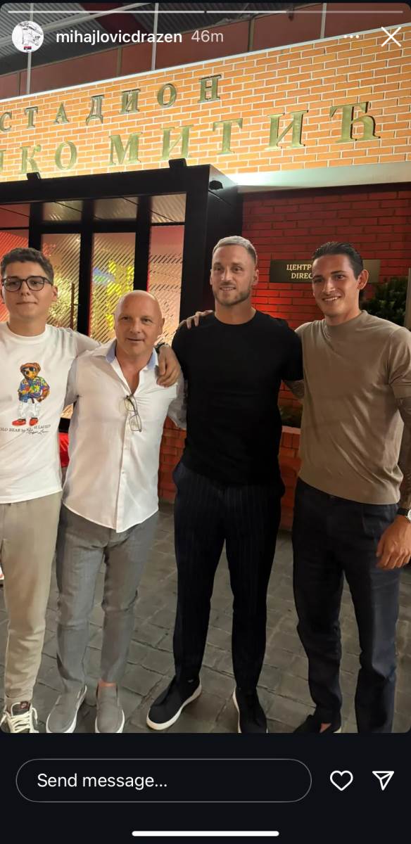 Dražen Mihajlović i Dušan Mihajlović sa Arnautovićem.