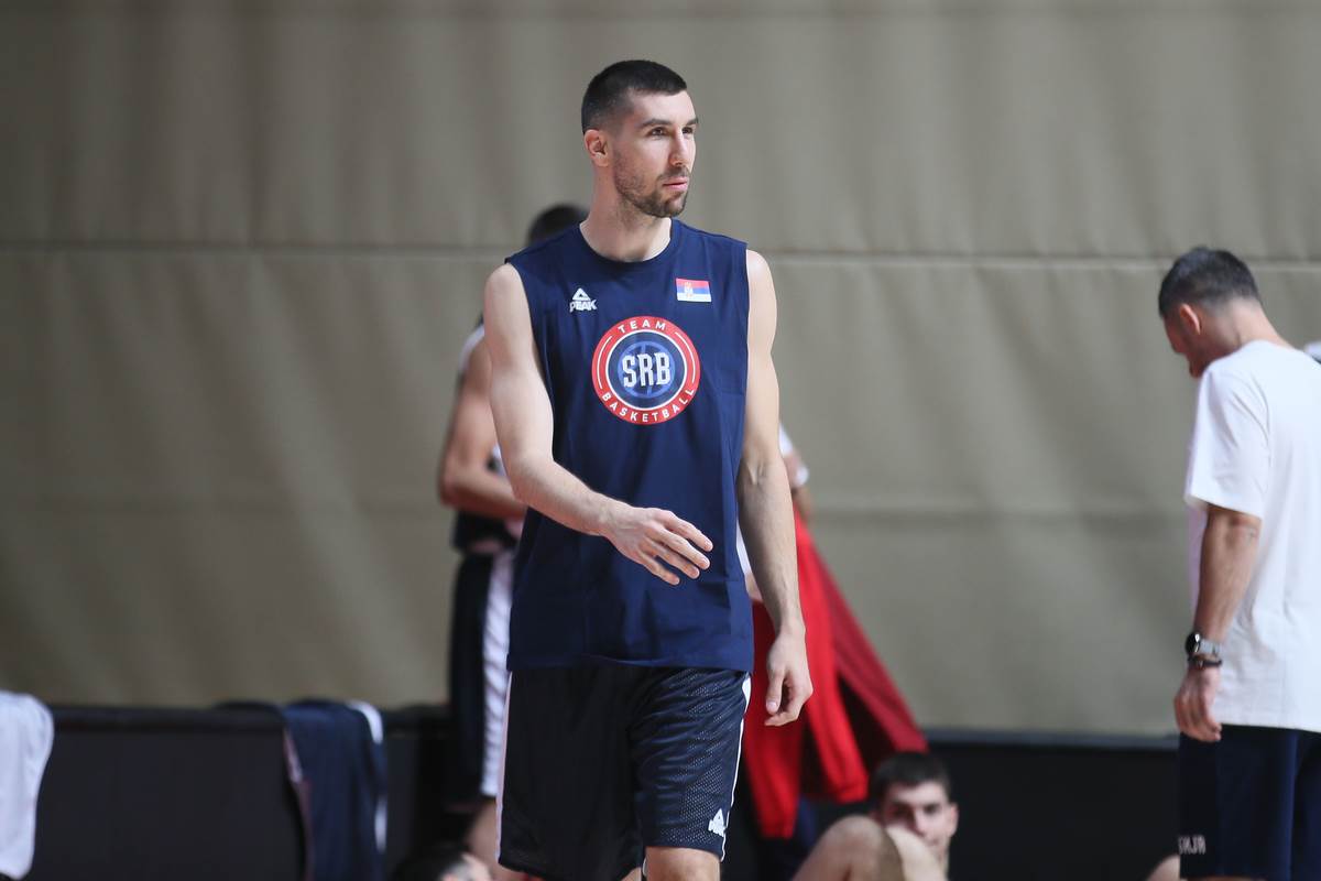 Ognjen Dobrić u dresu reprezentacije Srbije