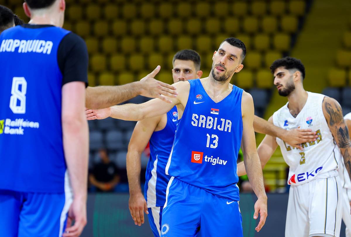 Ognjen Dobrić u dresu reprezentacije Srbije