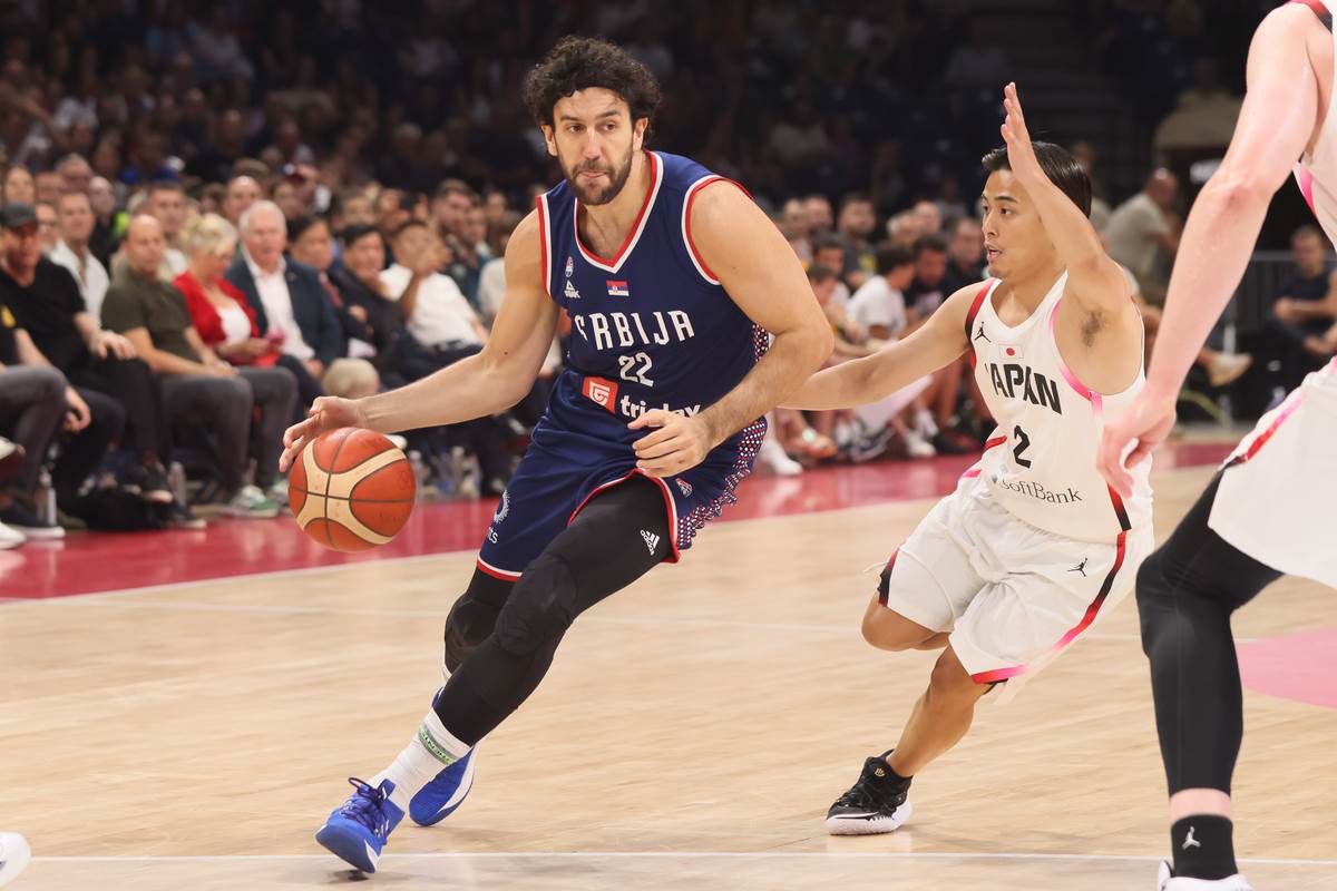 Vasilje Micić u dresu reprezentacije Srbije