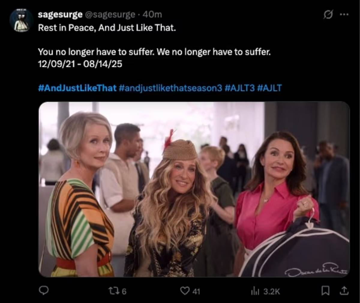 And Just Like That komentari