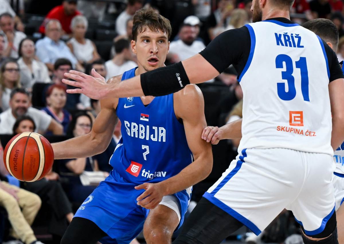 Bogdan Bogdanović na meču Srbija - Češka