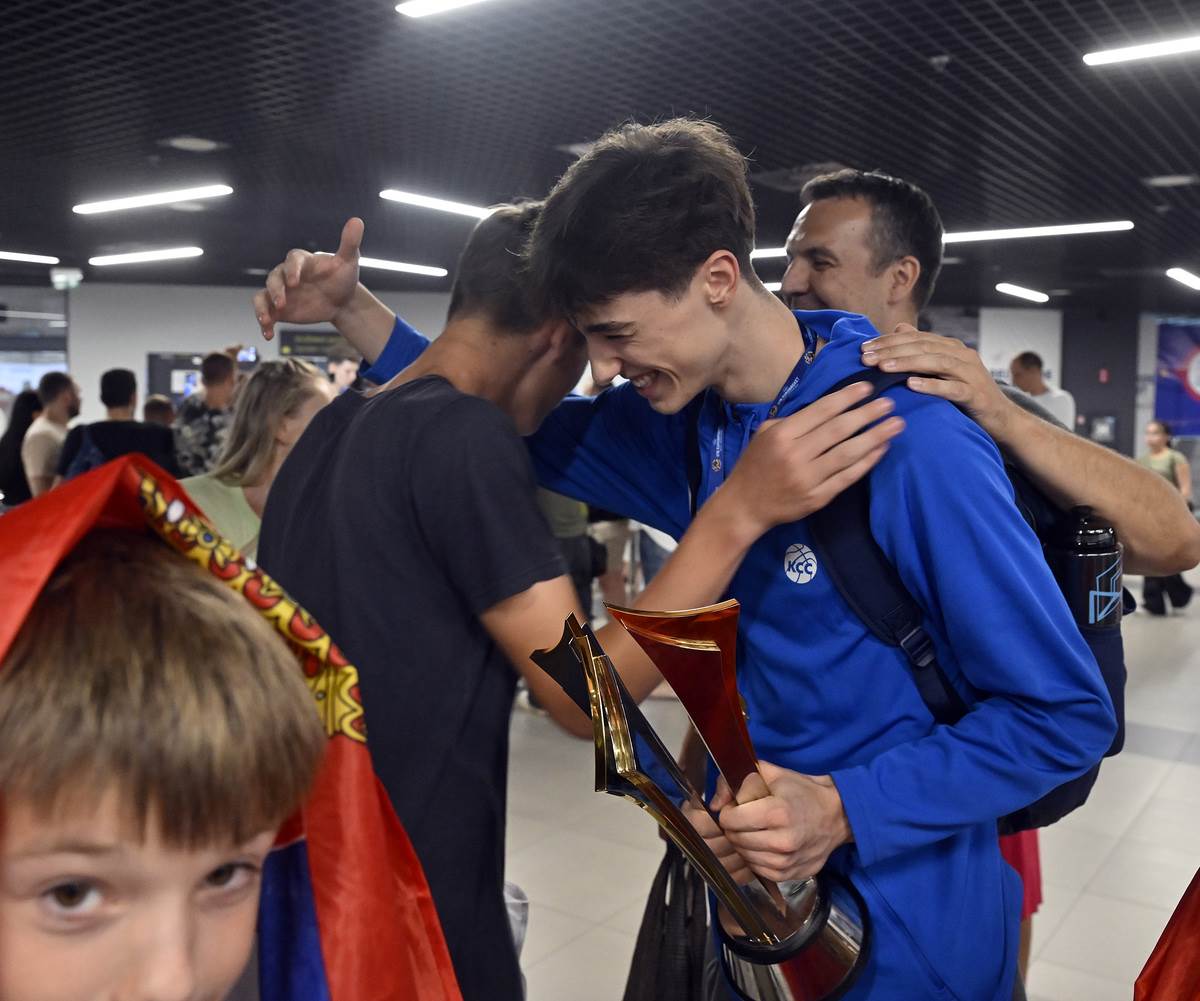 Doček kadeta Srbije posle osvajanja evropskog zlata