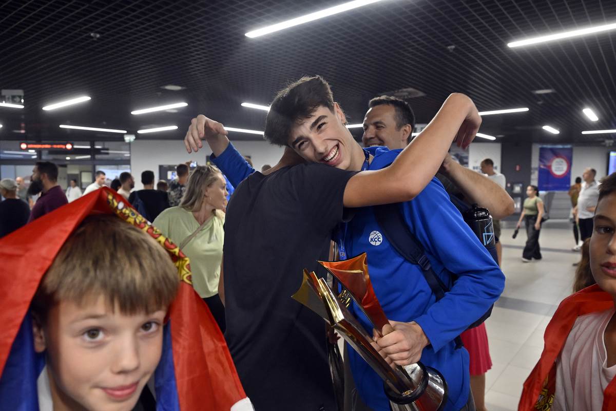 Doček kadeta Srbije posle osvajanja evropskog zlata