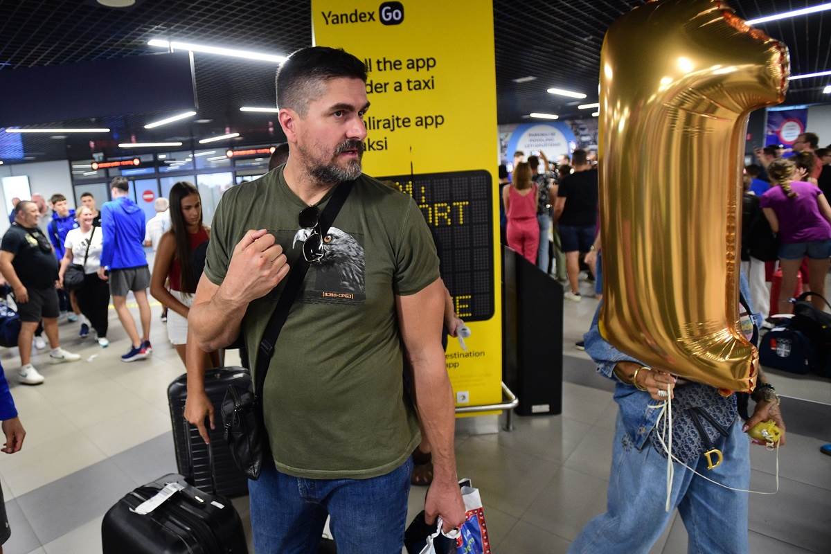 Darko Miličić na aerodromu