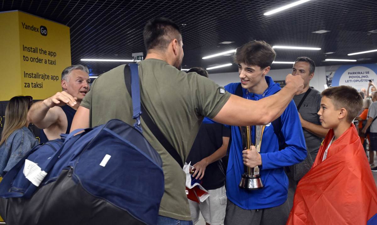 Darko Miličić na dočeku reprezentacije Srbije