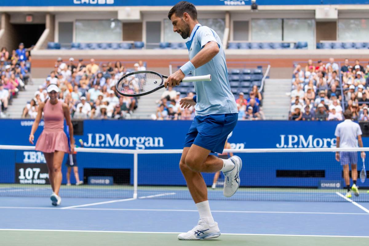 Novak Đoković pleše na US Openu posle poena protiv Medvedeva