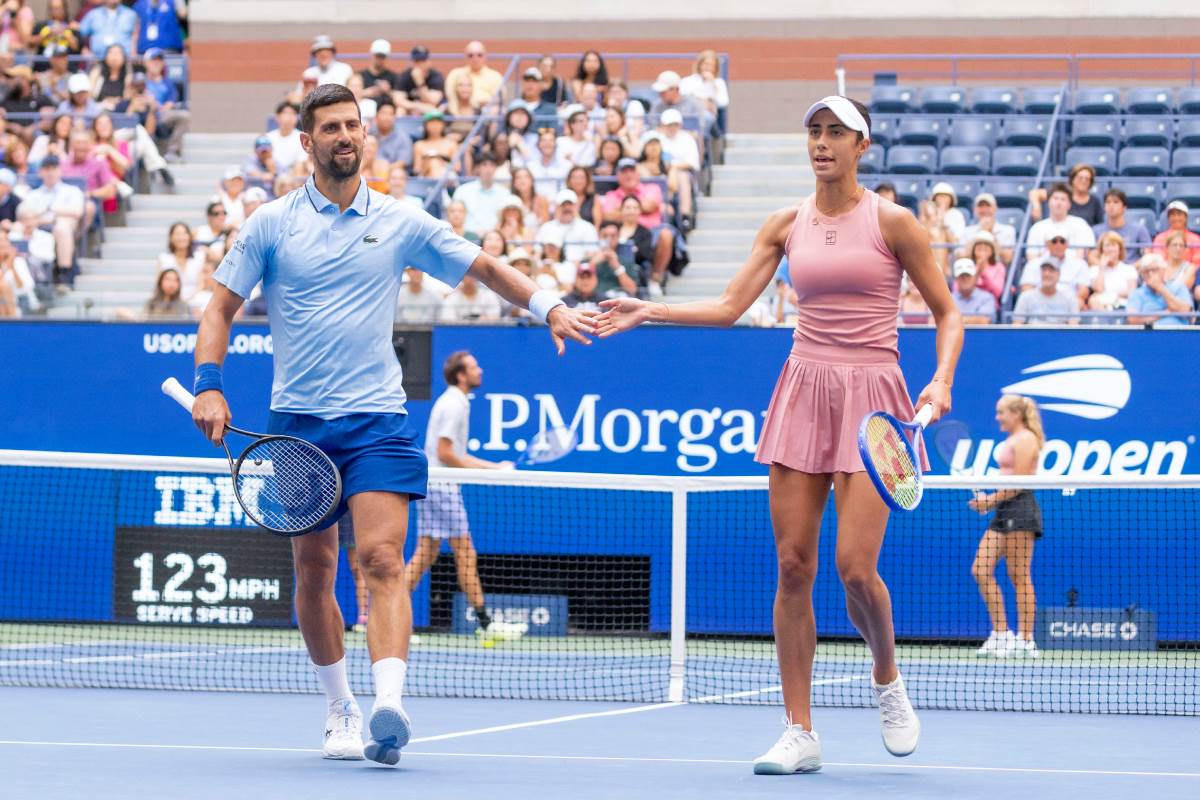 Novak Đoković i Olga Danilović slave poen na US Openu