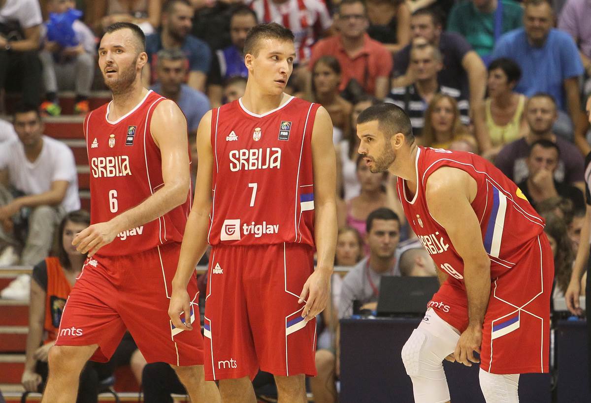 Branko Lazić i Bogdan Bogdanović u reprezentaciji Srbije