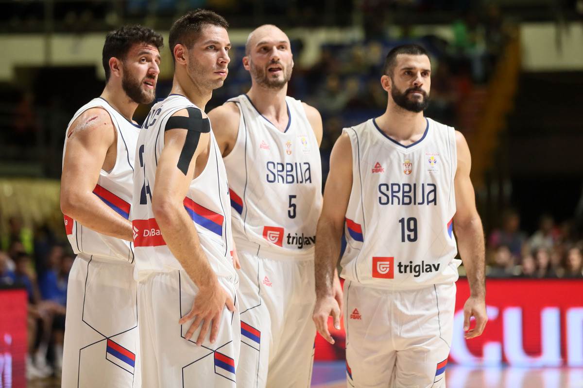 Branko Lazić, Vasilije Micić, Stefan Jović i Marko Simonović u reprezentaciji Srbije