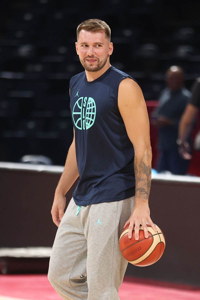 Luka Dončić na treningu u Beogradskoj areni