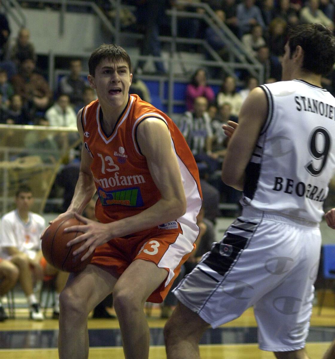 Darko Miličić i Jovo Stanojević u duelu na Hemofarm Partizan