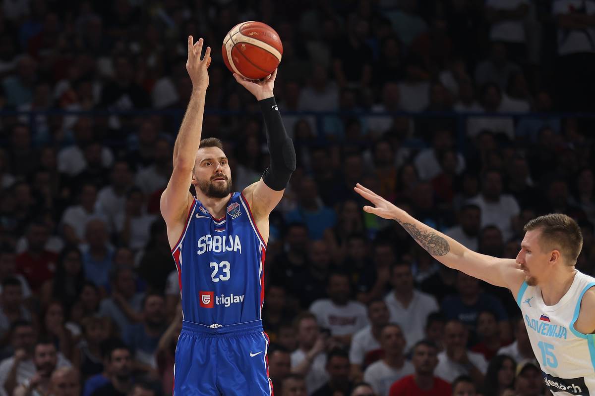 Marko Gudurić u dresu Srbije.