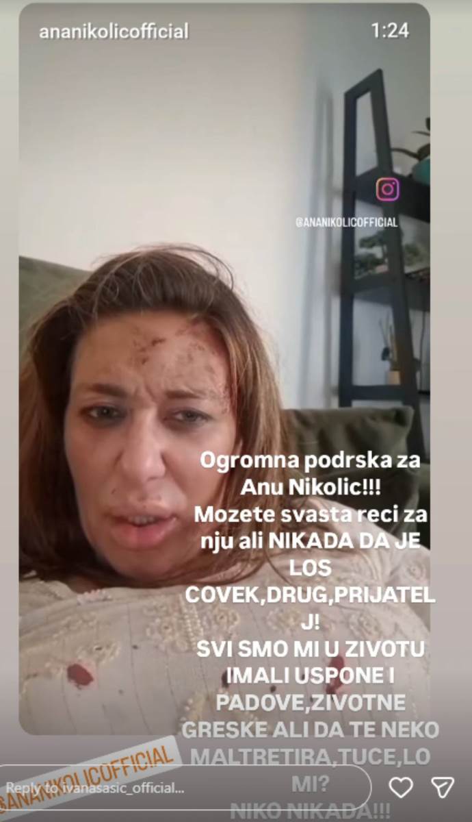 Objava Ivane Šašić