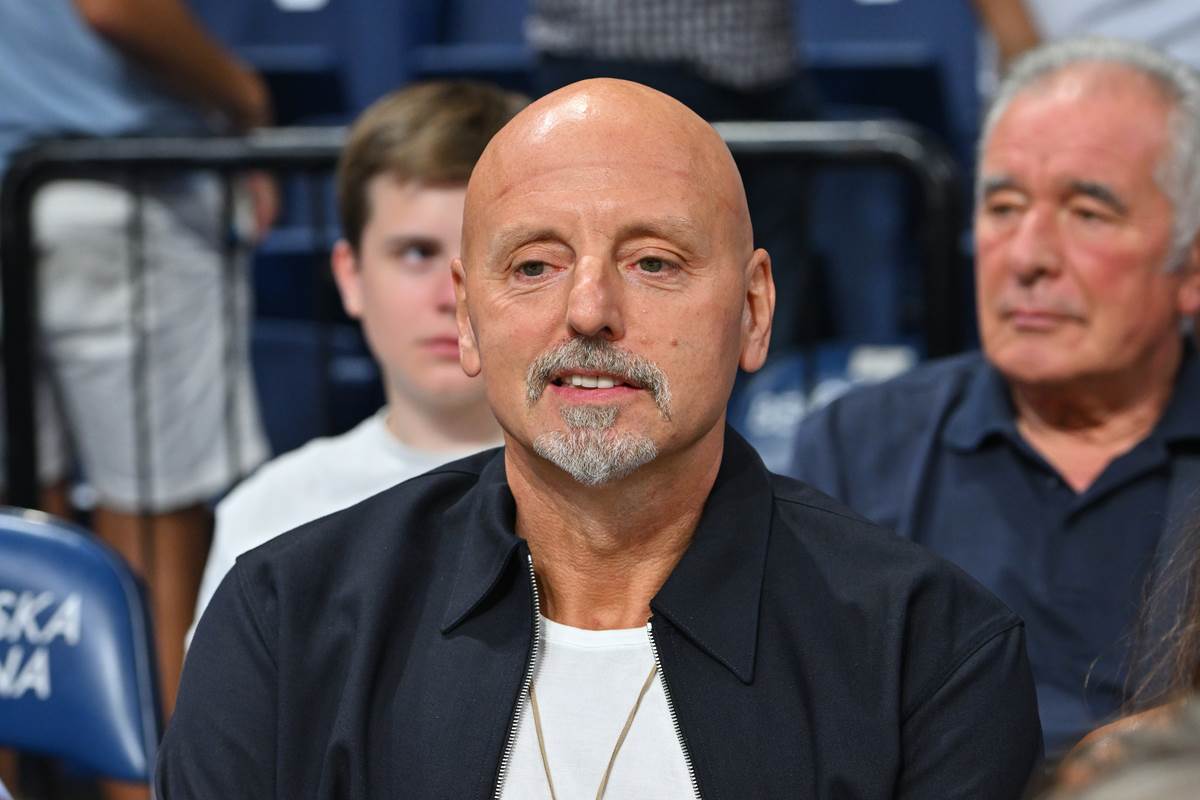 Saša Obradović na meču Srbija Slovenija u Areni