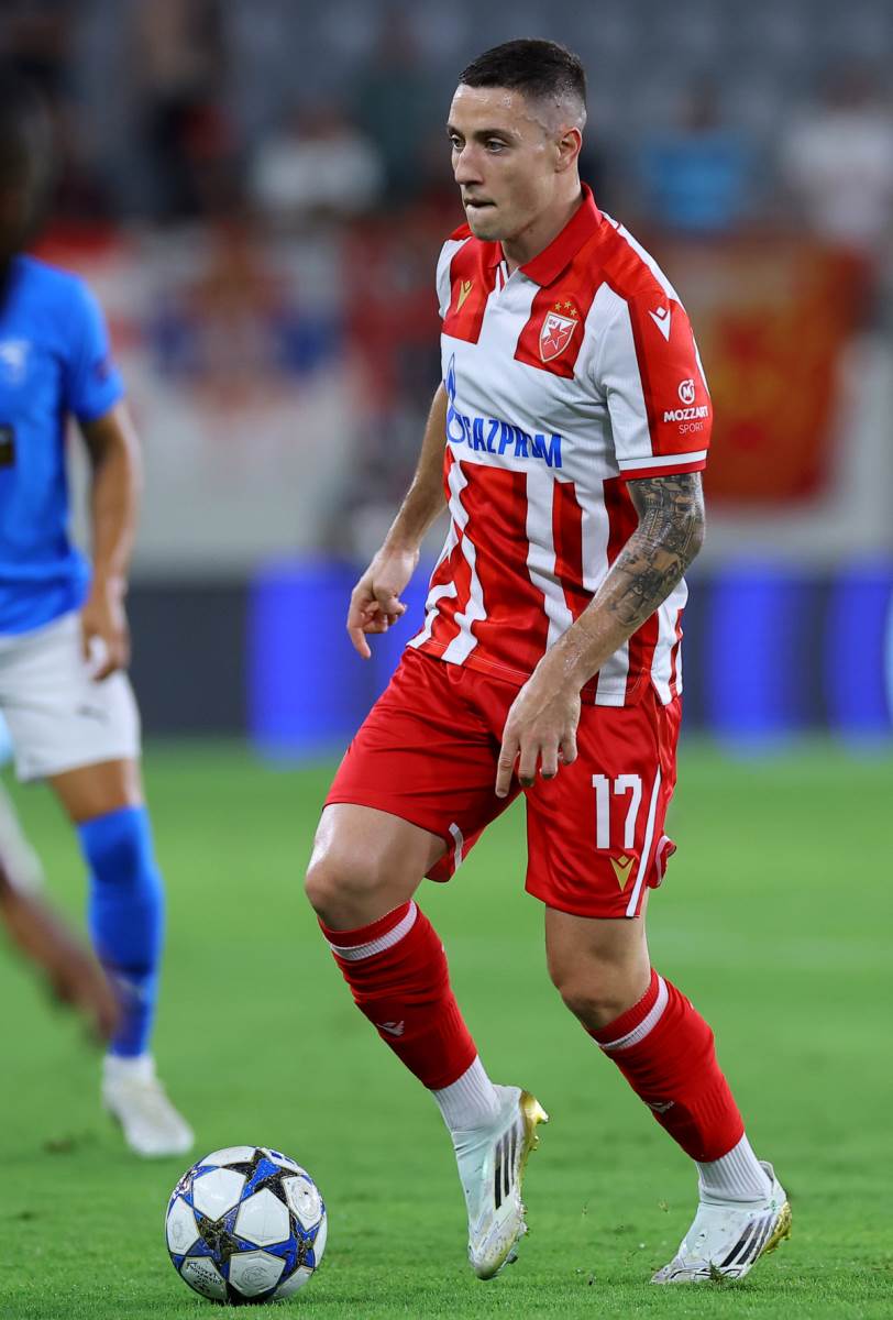 Bruno Duarte na utakmici Pafos Crvena zvezda