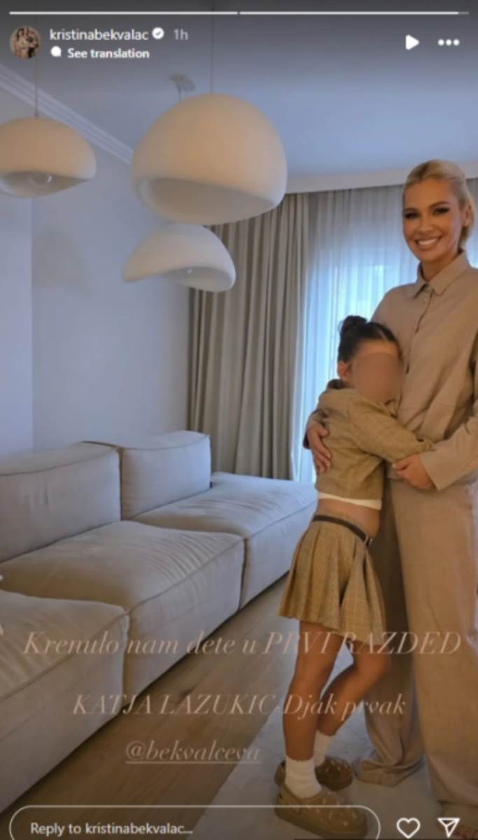 Nataša Bekvalac sa ćerkom