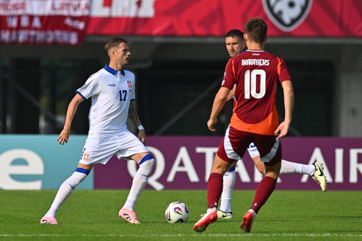 Ivan Ilić reprezentacija Srbije protiv Letonije