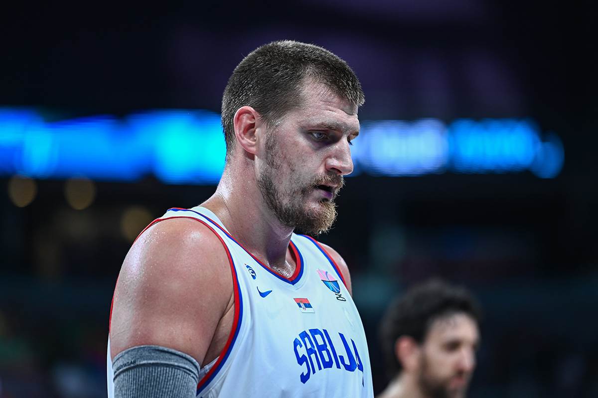 Nikola Jokić u dresu Srbije.