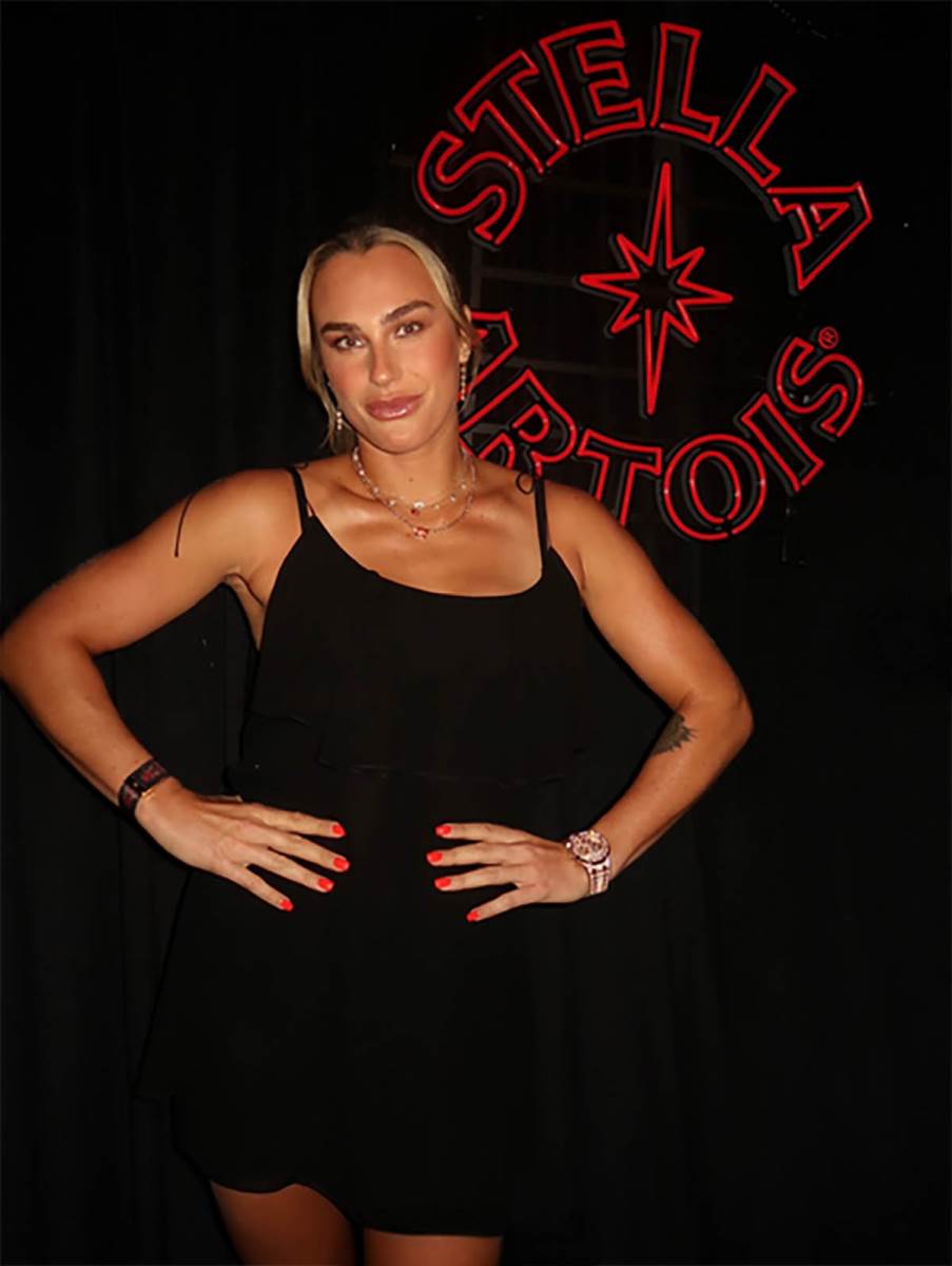 Arina Sabalenka na večeri